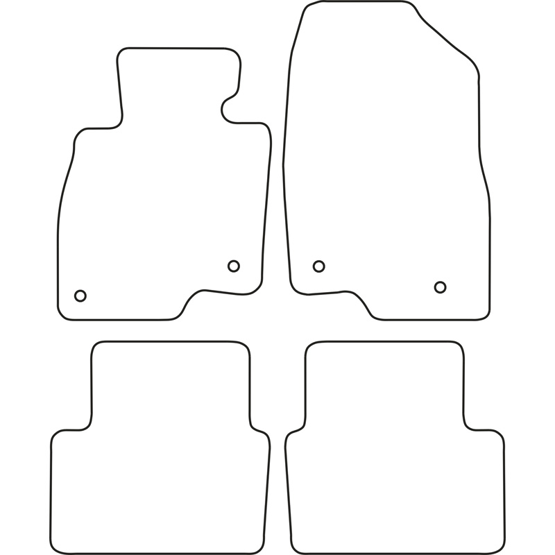 Set velour car mats  Mazda 3 2013-2018