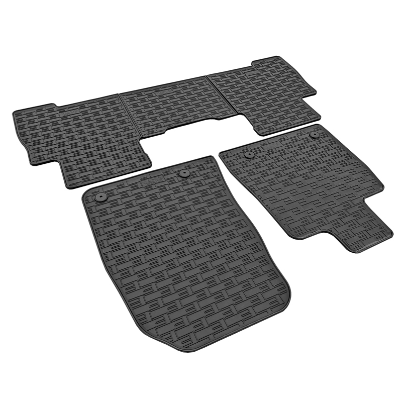 CIKCAR Rubber car mats set  Maxus eTerron 9 Pick-up 2024- (5-pieces + fixing system)
