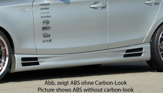 Sideskirts BMW E87 ABS Carbon-look Rieger