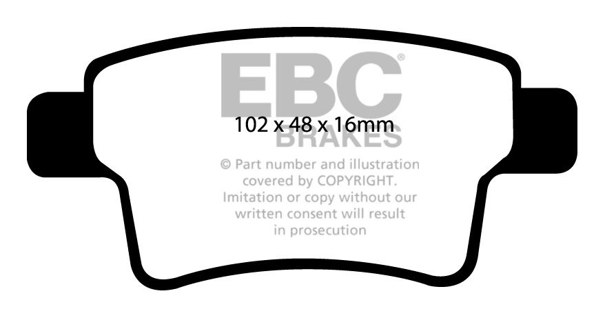 EBC Brakes CITROEN Grand C4 Picasso 2.0 2007-.. Remblokken achte