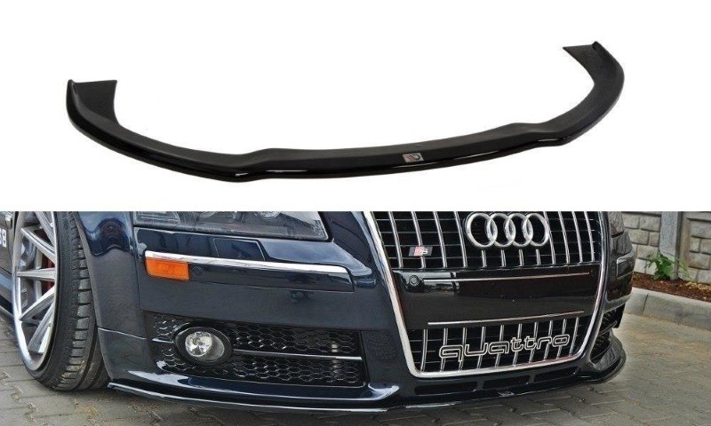 Voor Spoiler VW Audi S8 D3 Glanzend Zwart
