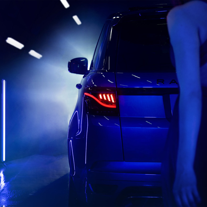 Glohh GL-5i Dynamic LED Tail Lights  Range Rover Sport L494 2013-2017 & 2018- - Black