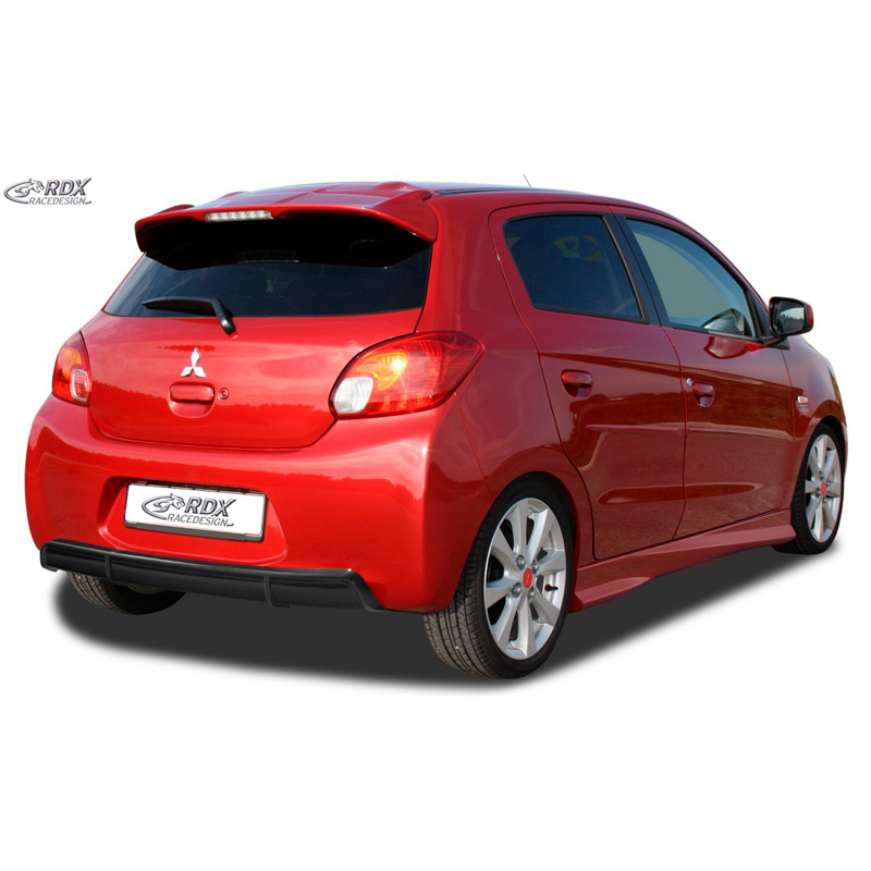 Rear bumper skirt 'Diffusor'  Mitsubishi Spacestar 2012-2016 (ABS glossy black)