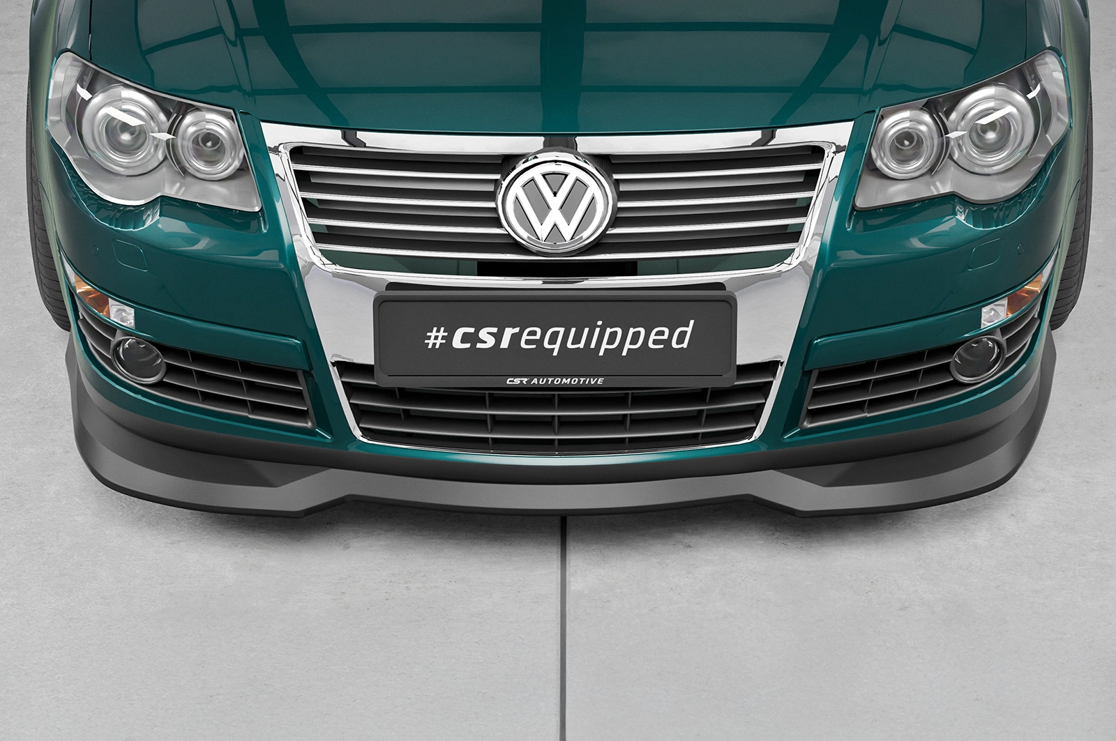 Voorspoiler VW Passat B6 (3C) glans zwart