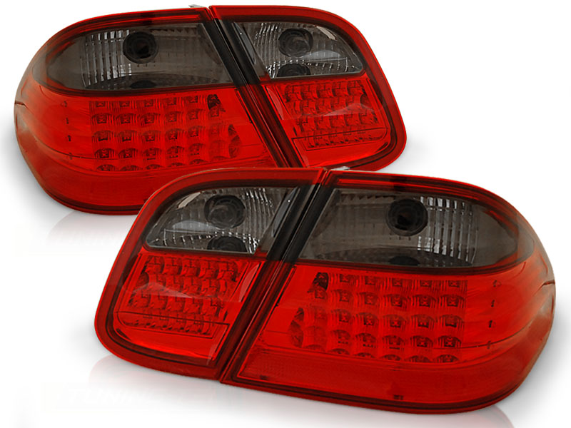 Achterlichten Led Mercedes W208 Rood/Zwart 97-02