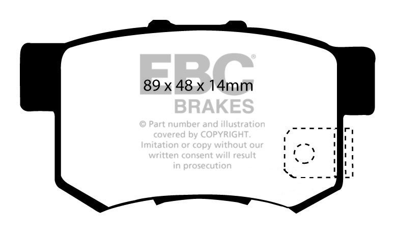 EBC Brakes HONDA CR-V 2.2 TD 2005-2007 Remblokken achterzijde gr