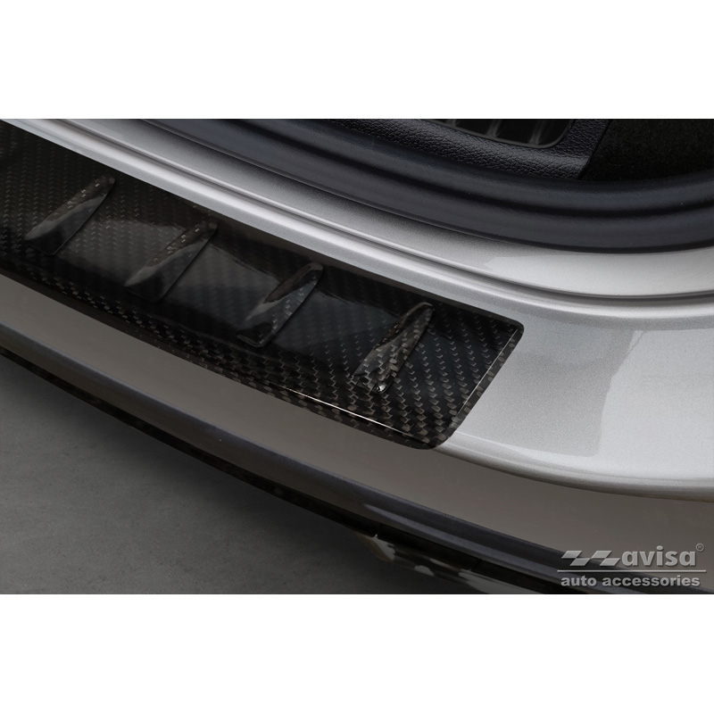 Echt 3D Carbon Achterbumperprotector  Mercedes GLC II (X254) 2022- 'Ribs