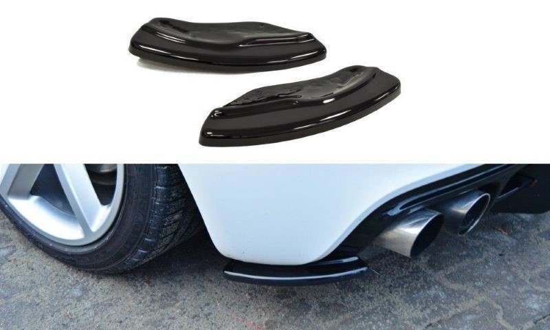 Achterzijde Spoilers Audi TT S 8J Glanzend Zwart