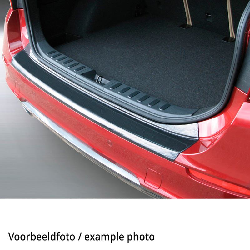 ABS Rear bumper protector  Ford Focus Estate/Combi 2012-2018 Carbon Look