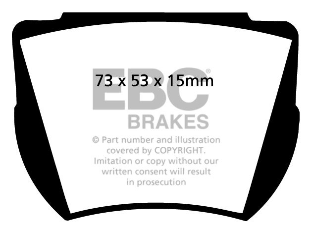 EBC Brakes FORD Cortina Mk1 1.5 (Lotus) 63-66 Remblokken voorzij