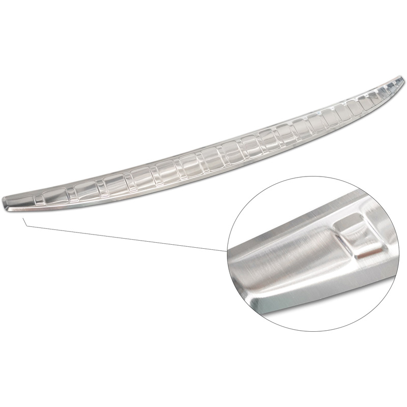 Stainless Steel Rear bumper protector  Toyota Camry (V7) 2017-2021 & FL 2021-2024 / Toyota Camry (XV80) 2024- 'Ribs'