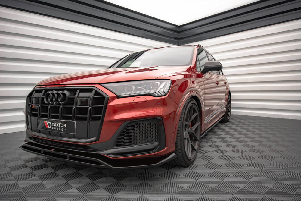 Voorspoiler Audi SQ7 / Q7 S-Line FL Maxton Glans Zwart