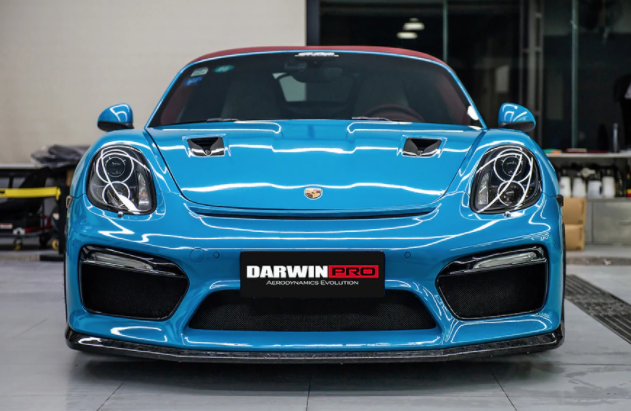 Porsche 981 Boxster/Cayman GT4 Style Voorbumper met Carbon Lip 2012-2016