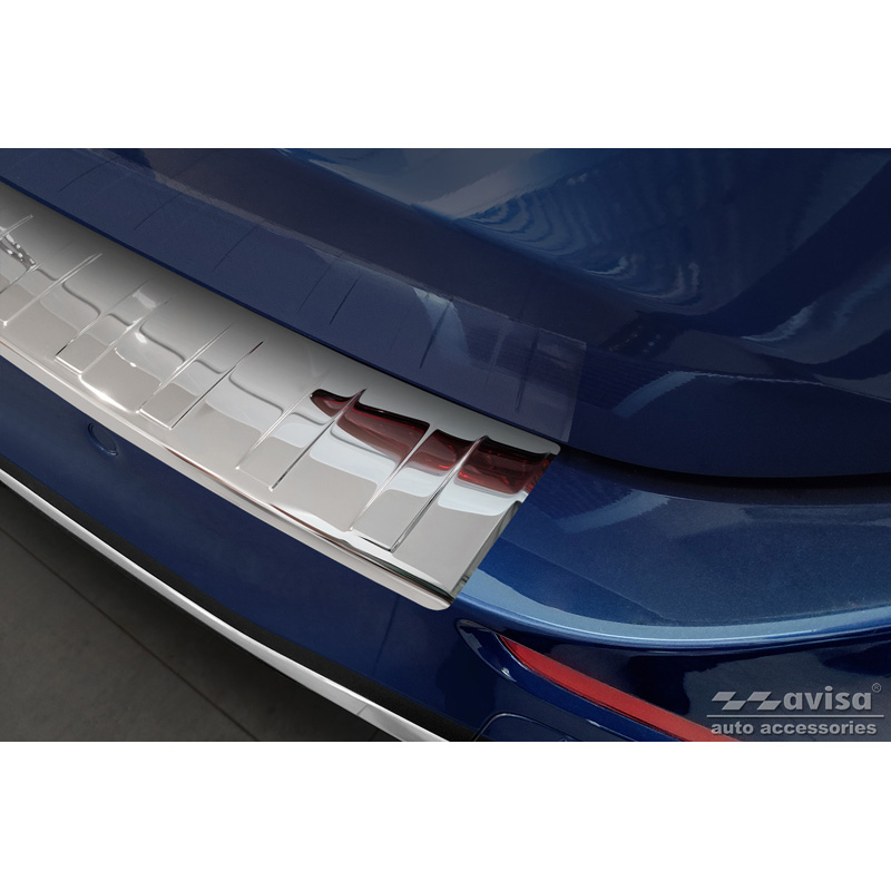 Chroom RVS Achterbumperprotector  Mercedes C-Klasse AMG Estate (S206) 2021- 'Ribs'