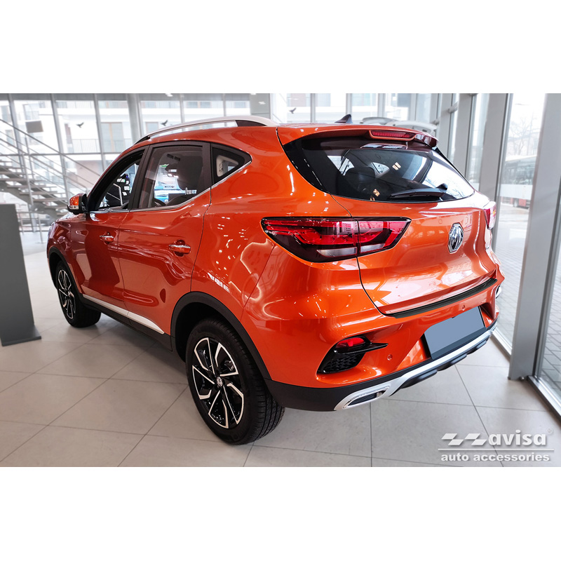 Zwart RVS Achterbumperprotector  MG ZS FL 2019-2024 'British Flag'