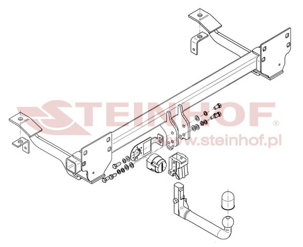 Trekhaak Land Rover Range Rover (L322) (Vogue) 02/2002-05/2005