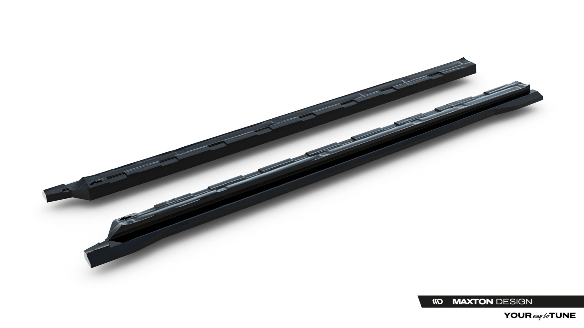 Zijskirts Jaecoo 7 Mk1 – Maxton Design Glans Zwart
