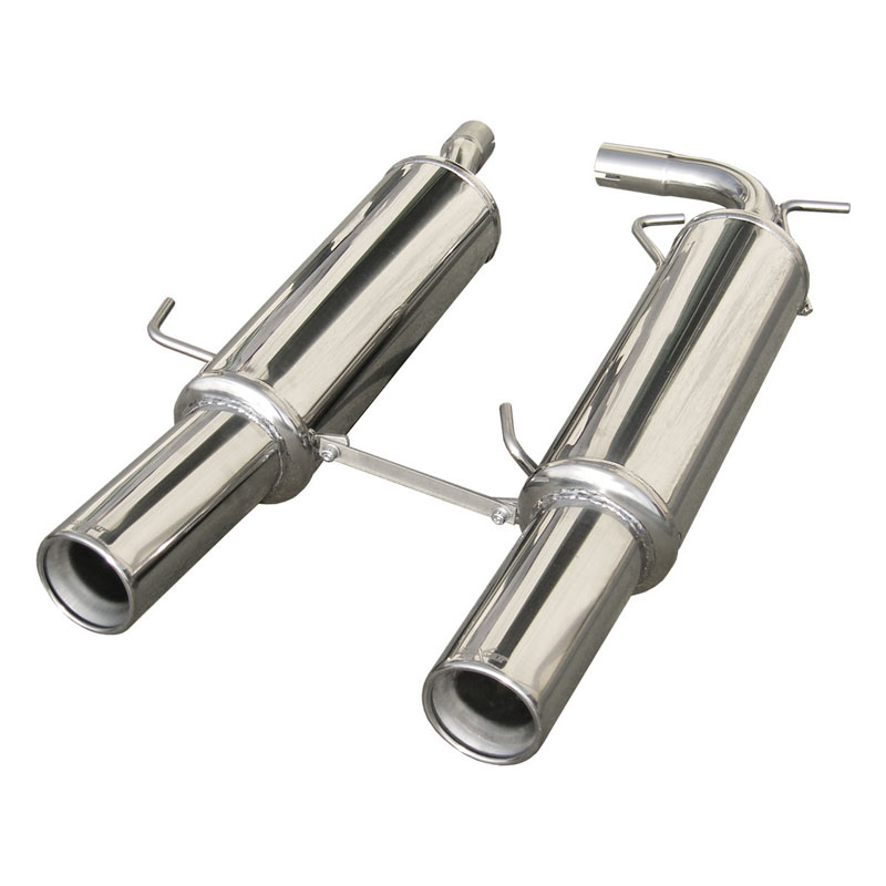 100% Inox Sport Exhaust 'Central'  Renault Clio RS (Fase 3) 2004- 2x102mm