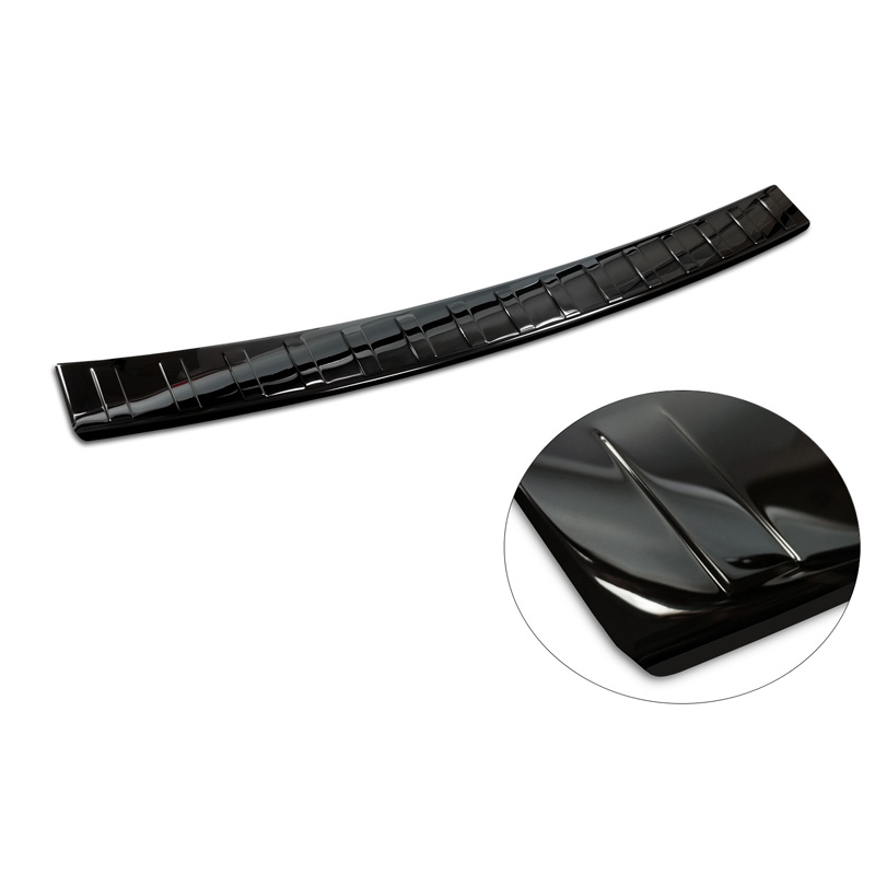 Black Mirror Stainless Steel Rear bumper protector  BMW 2-Series U06 Active Tourer M-Package 2021- 'Ribs'