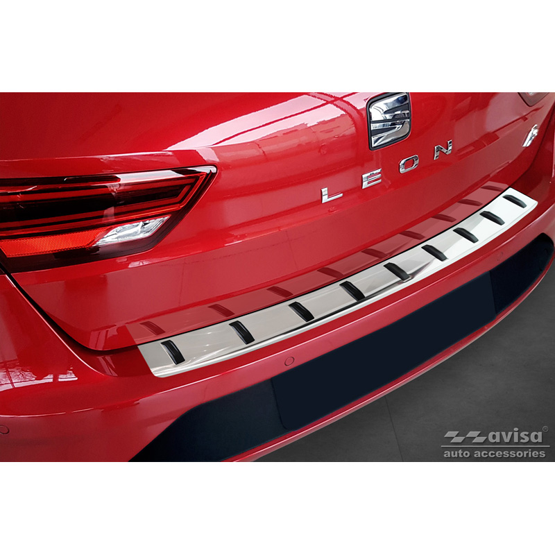 RVS Achterbumperprotector  Seat Leon ST (5F) 2013-2017 & Facelift 2017-2020 'STRONG EDITION'