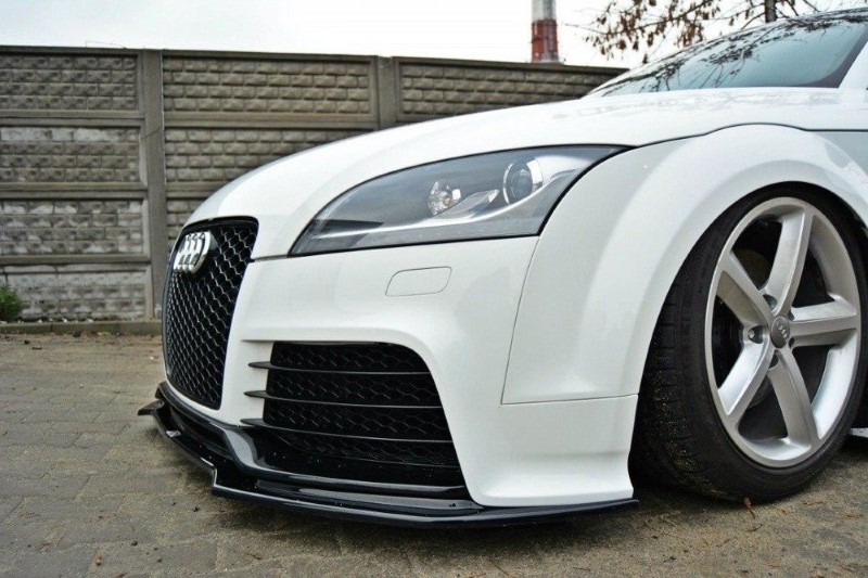 Voorspoiler V.2 Audi TT RS 8J Glanzend Zwart