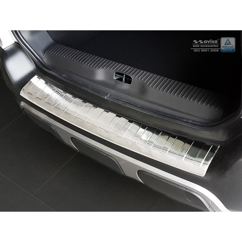 Stainless Steel Rear bumper protector  Citroën C3 Aircross II 2017- 'Ribs'