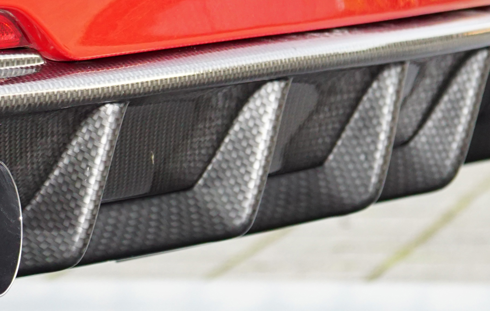 Achter Diffuser BMW 3 serie F30/F31 2012-... Carbon Look Rieger