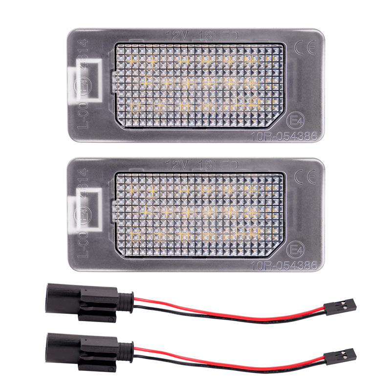 Set LED Nummerplaatverlichting  Fiat 500X (6X) 2018-2022 / 500X (7X) 2021- / 500e 2020- / Abarth 500 EV 2023- & Alfa Romeo Tonale 2022-