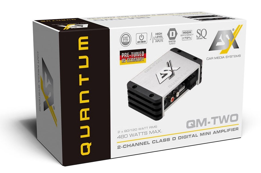 ESX QUANTUM QM 2-kanaals versterker QM-TWO