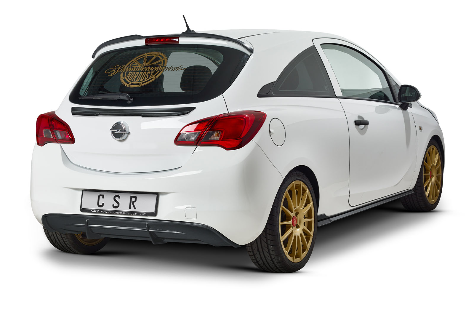 Spoiler Opel Corsa E CSR glans Zwart