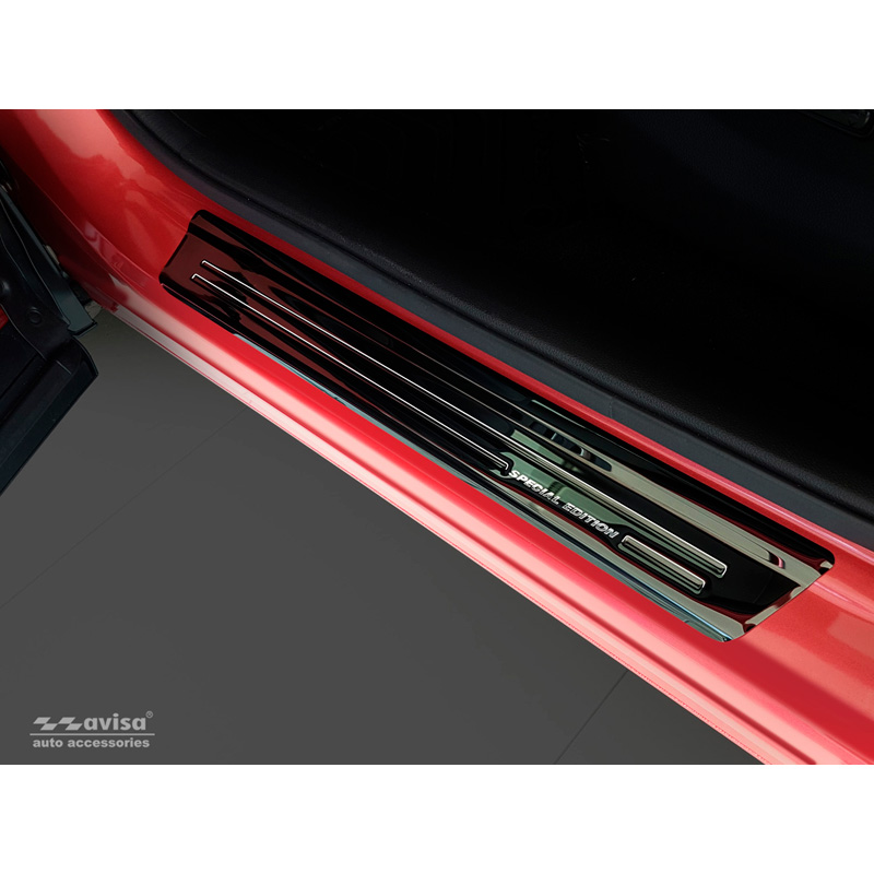 Black Inox door sill protectors  Honda CR-V (CW) 2018- 'Special Edition' - 4-pieces