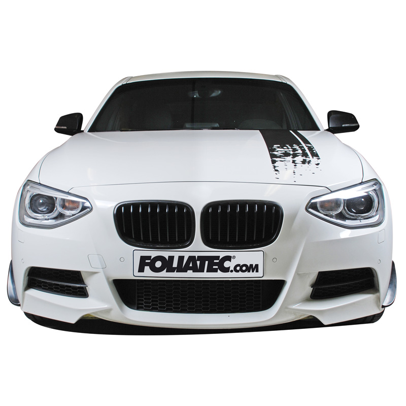 Foliatec Cardesign Sticker - Stripes - black matt - Length 150cm x Width 22cm