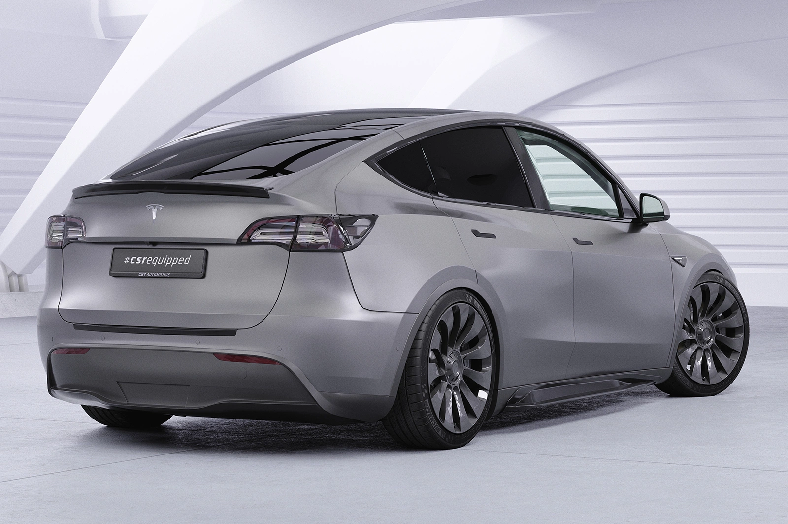 Achterspoiler Tesla Model Y glans zwart – CSR Automotive