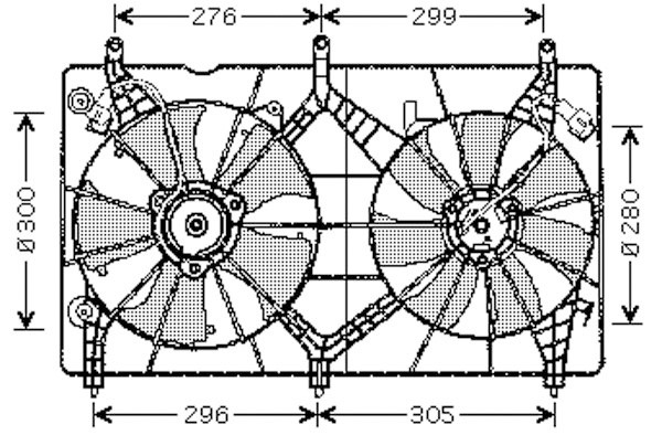 Radiator FAN ACCORD 03-08 ALLE MODELLEN TYPE: VALEO