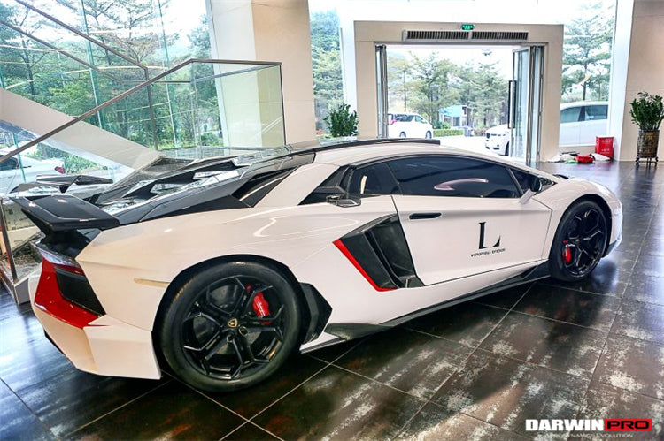 Lamborghini Aventador LP700 Coupe/Roadster BKSS Style Carbon Fiber Zijskirts 2011-2016