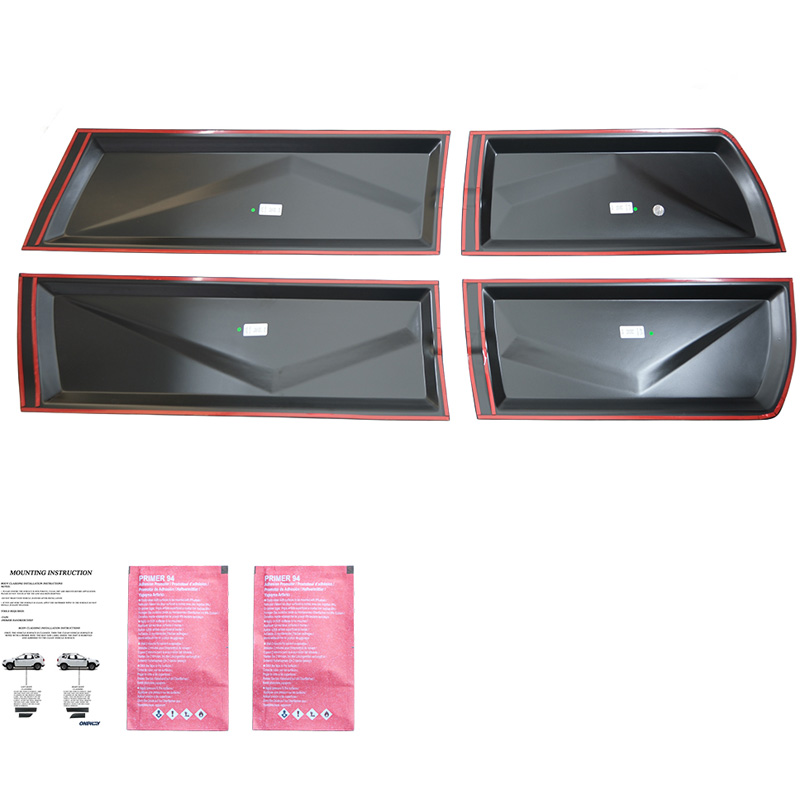 Oneway Body Cladding  Nissan Navara D40 2005-2010 - Matt black