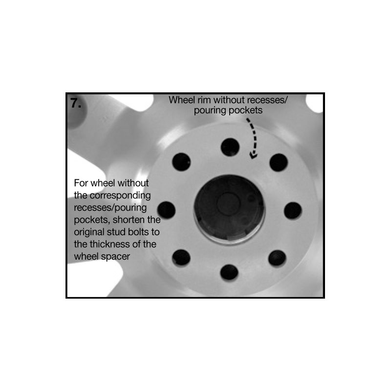 H&R Wheel Spacers 25mm 4x108 - Hub 63,3mm - Bolt size M12x1,5 -  Ford/Mazda