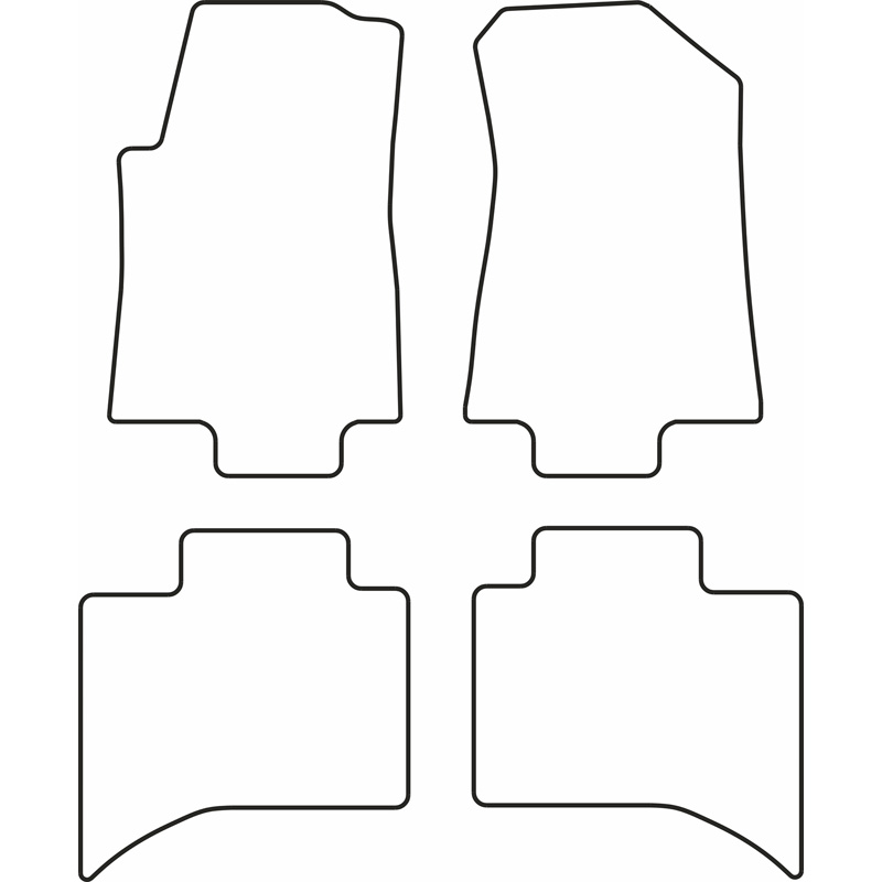 Set velour car mats  Maxus ET90 Pickup 2022-