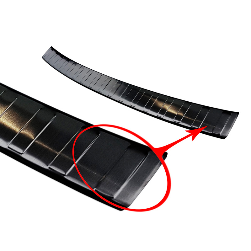 Black Stainless Steel Rear bumper protector  BMW 3-Series G21 Touring M-Package (excl. Sportline & 330e Hybrid) 2018-