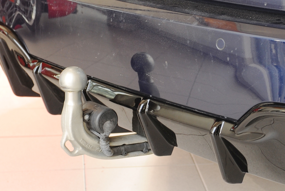Diffuser BMW 3 Serie G20 M340i Rieger Glans Zwart voor Trekhaak