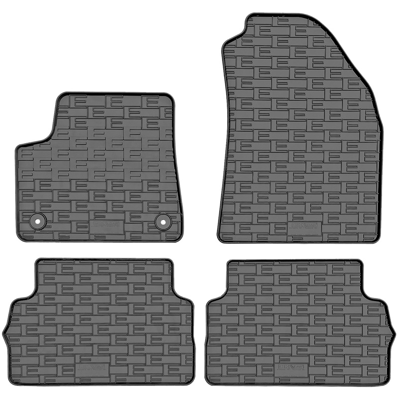 CIKCAR Rubber car mats set  Fiat Grande Panda EV 2025- (4-pieces + fixing system)