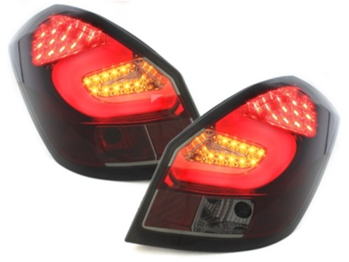 Rear lights Skoda Fabia LED 5J 07+ red/smoke
