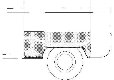 sparbordrand, links VW T2, 1968-1979