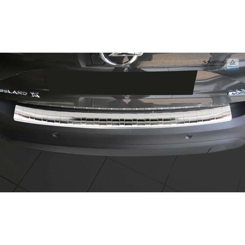 RVS Achterbumperprotector  Opel Crossland 2017-2020 & FL 2020- 'Ribs'