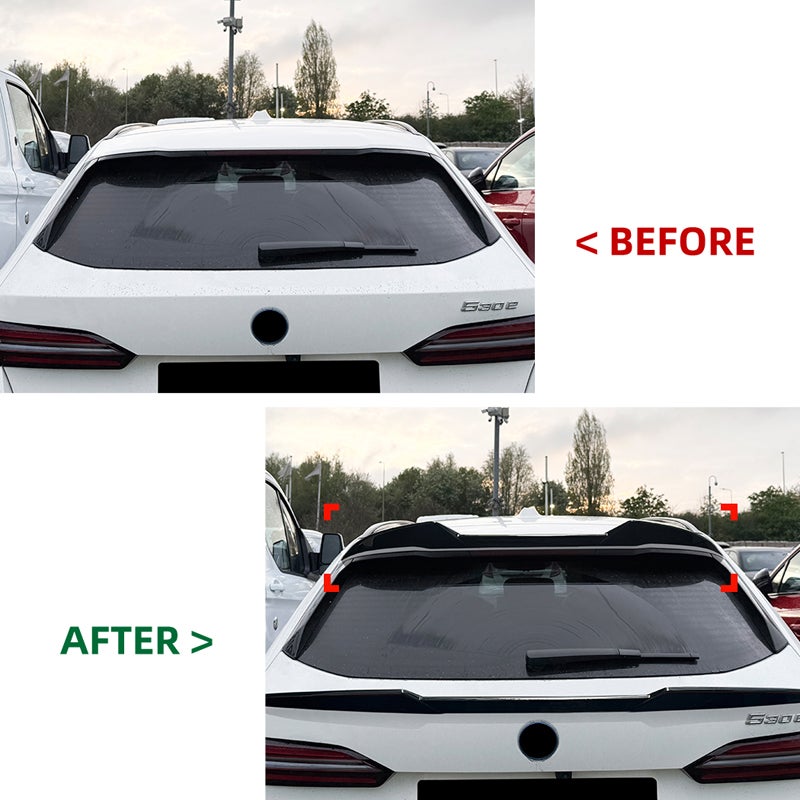 Roof spoiler (Spoiler Cap)  BMW 5-Series G61 Touring 2024- (ABS Glossy Black)