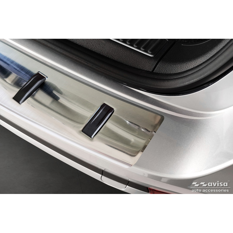 Stainless Steel Rear bumper protector  Skoda Superb III Combi 2015-2023 incl. Scout 'STRONG EDITION'