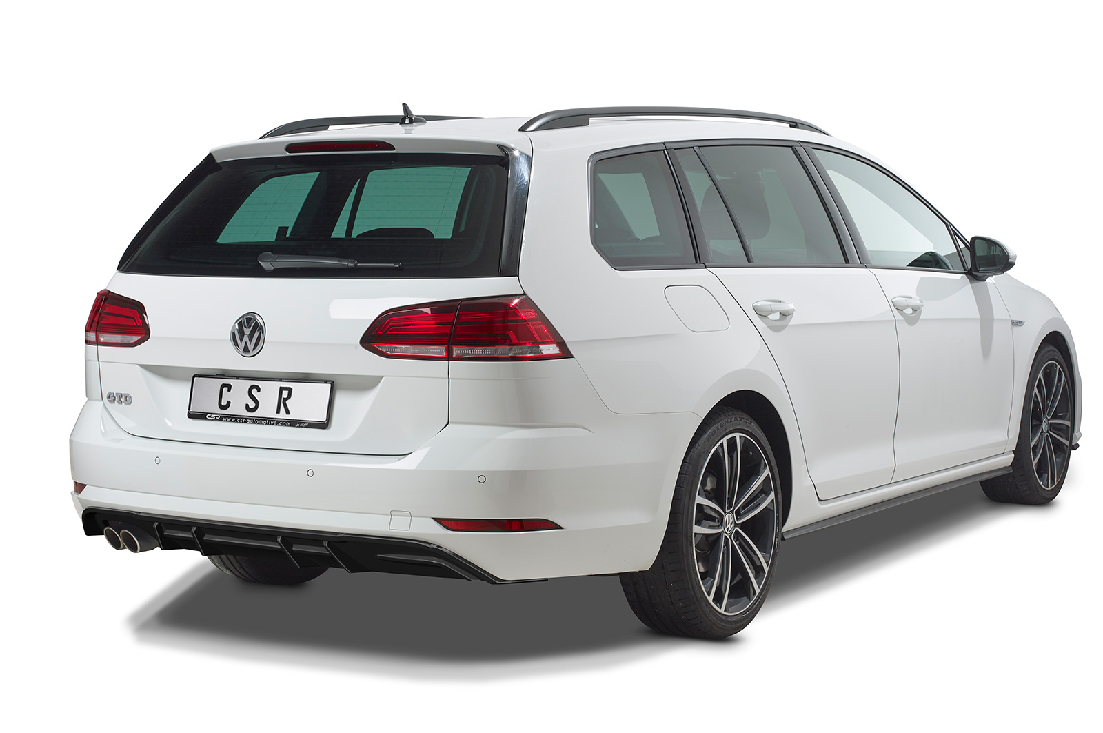 Achter aanzet VW Golf 7 Variant GTD CSR glans Zwart