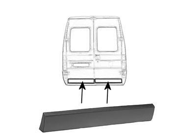achterdeurlijst, rechts Peugeot Boxer, 1994-2002