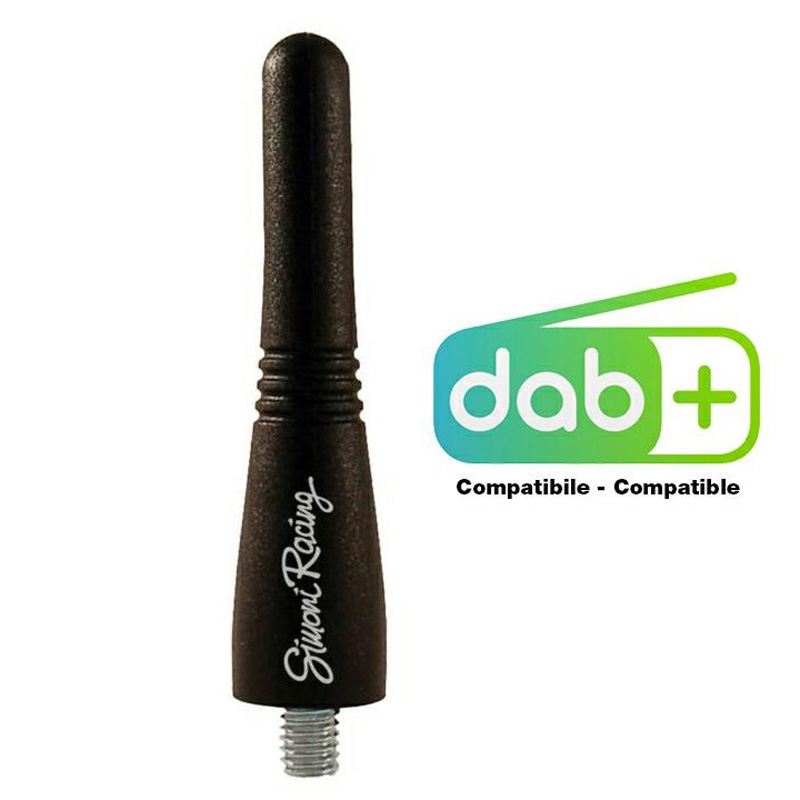 Simoni Racing Rubber Antenna 'Gum' - Black - Length 6cm
