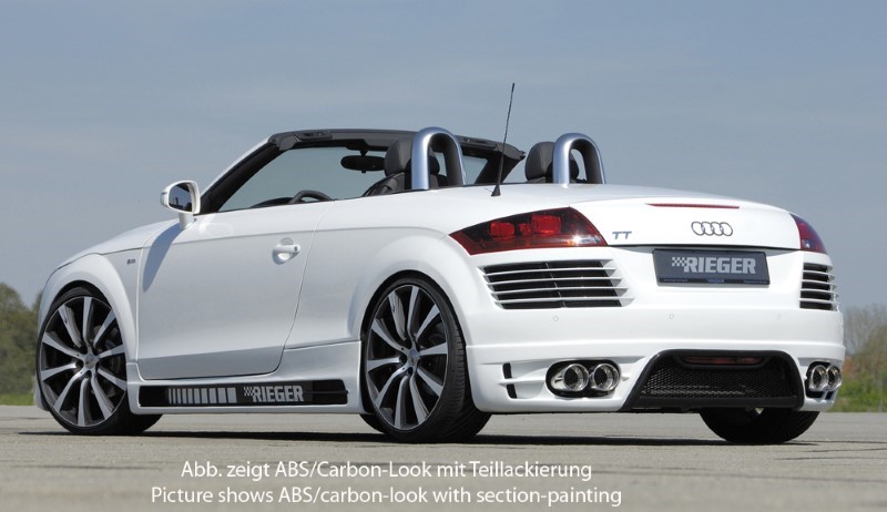 Sideskirts Audi TT 8J ABS Carbon-look Rieger